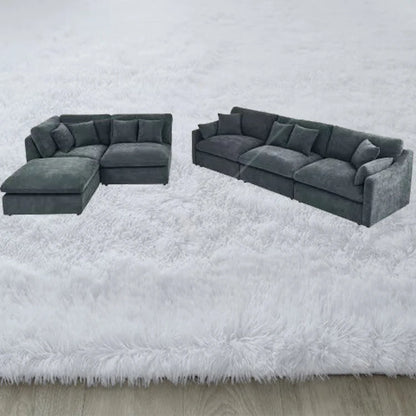 Modern Chinese Style Modular Sofa Set Wood Furniture for Living Room and Hotel Stylish House Furniture Black Corner Could Sofa