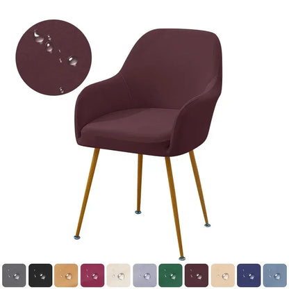 1/2pcs Elastic High Arm Chair Cover Water Repellent Short Back Seat Cover Stretch Dining Chair Slipcover Kitchen Hotel Wedding