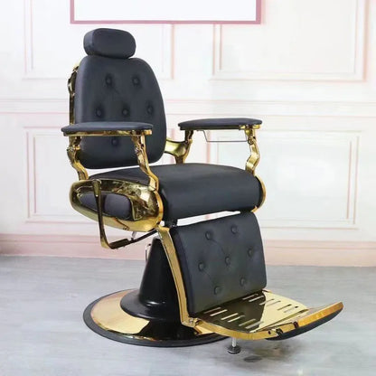 Barber shop chair perm dyeing put down chair oil head men shave beard repair face chair net red hair salon special hair cut seat