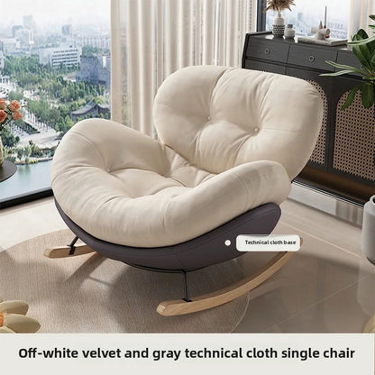 Snail Shaped Rocking Chair Adult Lazy Sofa Single Person Leisure Sleeping Chair Household Comfortable Lounge Seat