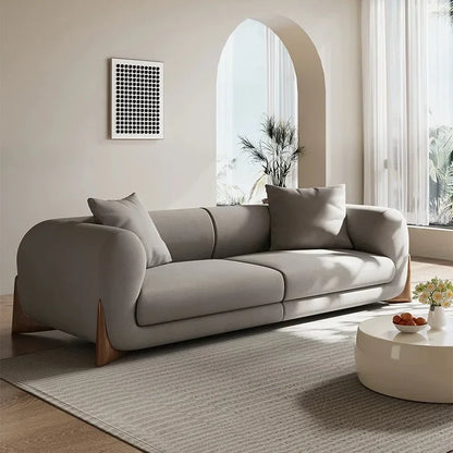 ^Or Nordic Wabi-Sabi Minimalist Living Room Matte Fabric Sofa Multi-Person Free Combination Hotel Lobby Villa Sectional Sofa&*