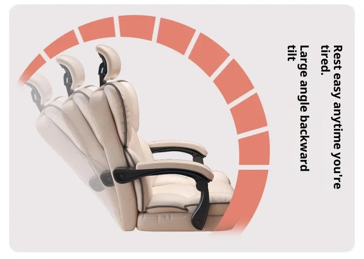Ergonomic Office Chair Gaming High Back Computer Desk Chair Adjustable Lumbar Support Reclining Swivel Armrest Home Sillas