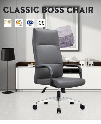 High Quality Real Leather Chair Office Meeting Room Swivel Ergonomic Manager Executive boss Office Leather Chair