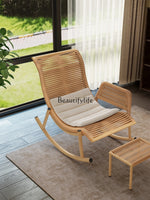 1Rocking Chair Recliner Adult Can Sleep casual Living Room Outdoor Courtyard Rattan Chair