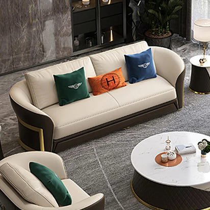 z Italian Design Luxury Leather Furniture Villa Home Customization Modern Living Room Large Modular Combination Sofa