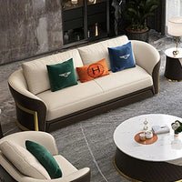 z Italian Design Luxury Leather Furniture Villa Home Customization Modern Living Room Large Modular Combination Sofa