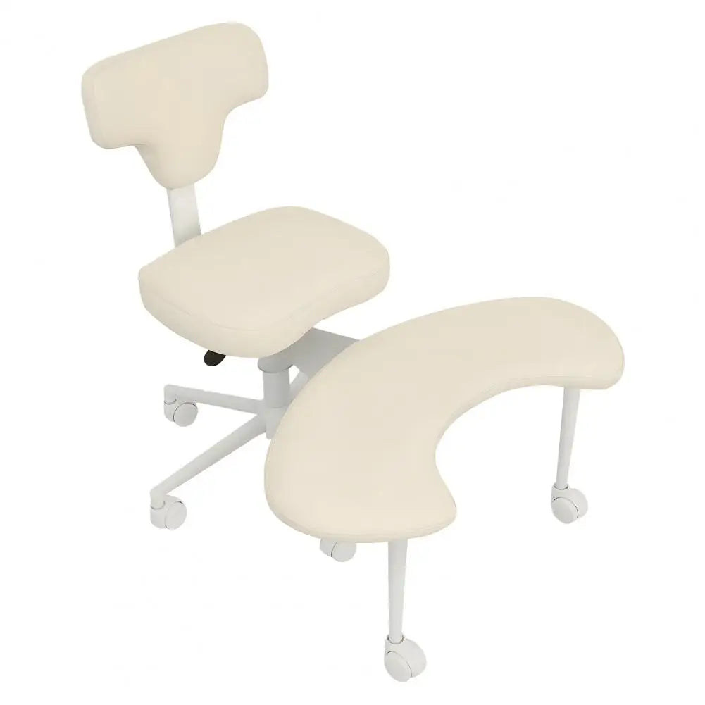 Height Adjustable Criss-Cross Desk Chair with Wheels And Lumbar Support Fidget-Friendly Office Chair for Dynamic Comfort