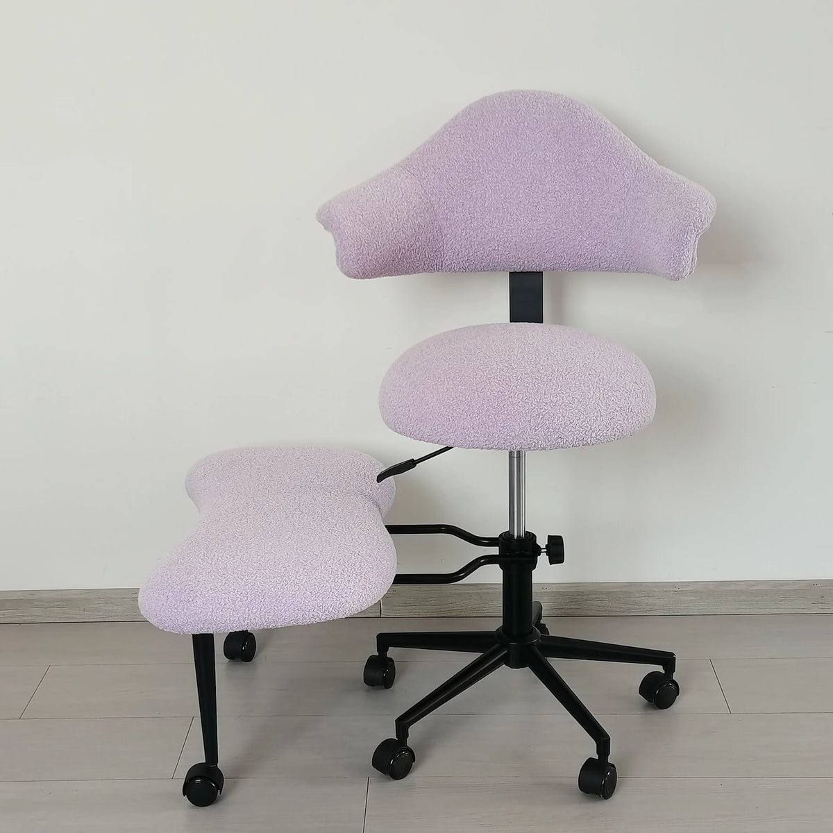 Cross Legged Chair - Meditation Chair With Wheels  ADHD Chair Height Adjustable Seat  Adjustable Footstool