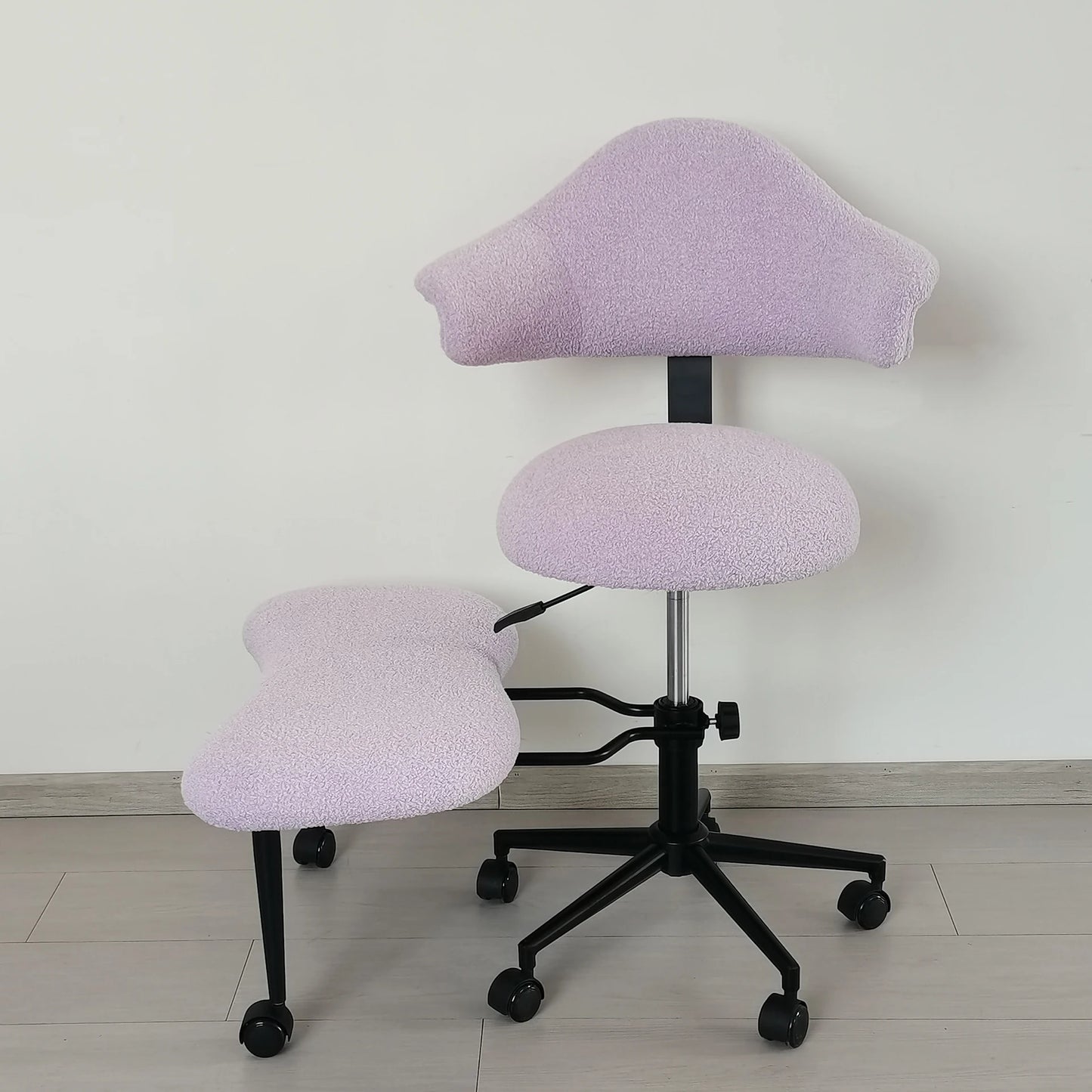 Cross Legged Chair - Meditation Chair With Wheels  ADHD Chair Height Adjustable Seat  Adjustable Footstool