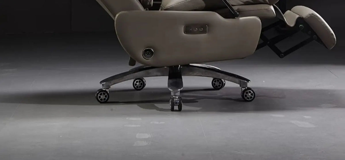 Modern Ergonomic Electric Leather Office Chair with Massage & Multifunctional Luxury Large Class Computer Chair