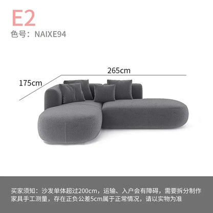 Minimalist modern white sofa