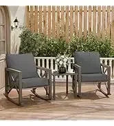 QAZ8-7 Piece Patio Furniture Set Fire Pit Table. Outdoor Conversation Sets Wicker Rattan Sectional Sofa with Coffee TSZ