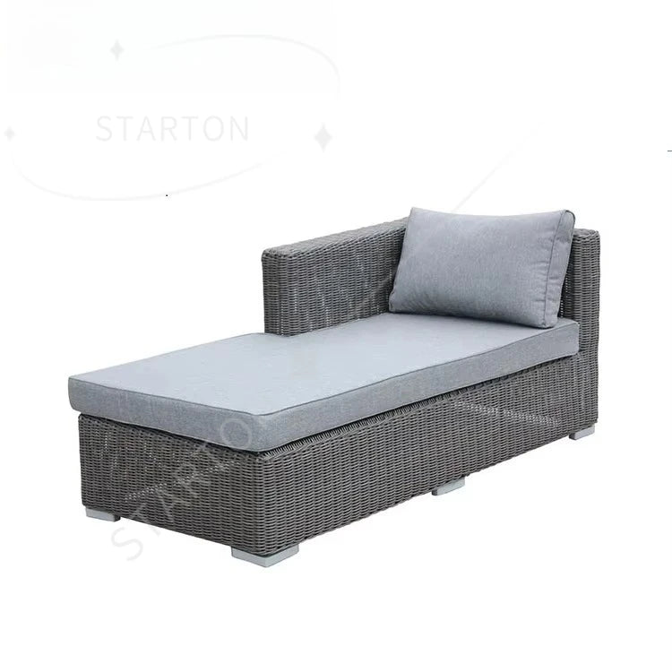 Aluminum Chair Outdoor Furniture Rattan Corner Sofa Luxury Outdoor Garden Aluminum Garden Sofas Hotels Parks