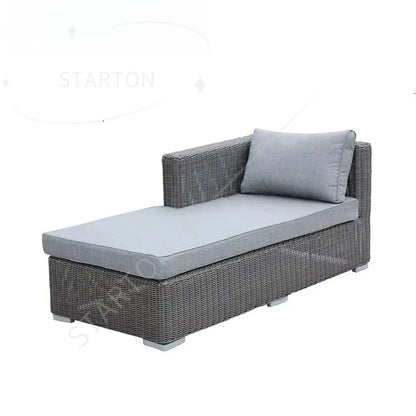 Aluminum Chair Outdoor Furniture Rattan Corner Sofa Luxury Outdoor Garden Aluminum Garden Sofas Hotels Parks