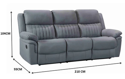 321 Recliner Sofa Set Manual  Modern Comfortable Grey Fabric Recliner Couch Recliners