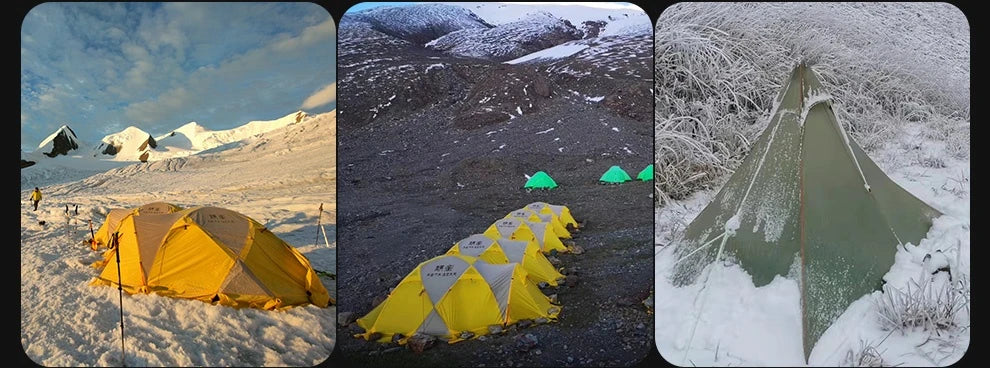 2 Person Ultralight Backpacking Tent Waterproof 3000mm 10D Nylon Double Layer Windproof Tent Camping Hiking Trekking Outdoor