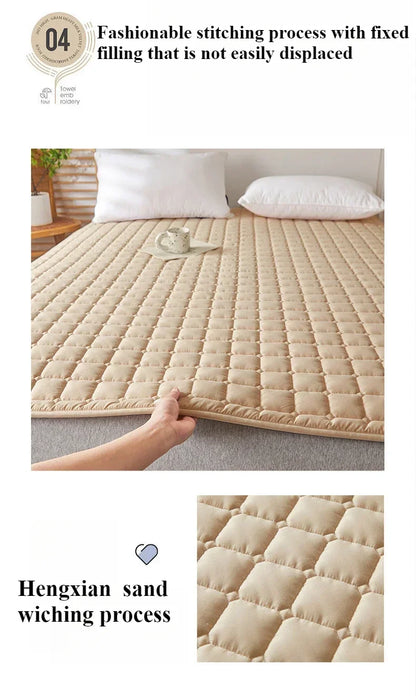 1PC Soft Fibre Waterproof Mattress Cover Thickened Breathable Diaper Proof Foldable Household