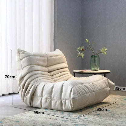 Caterpillar Lazy Sofa Chair Sleepable or Lying Bedroom Single Internet Celebrity Balcony Living Room Leisure Chair