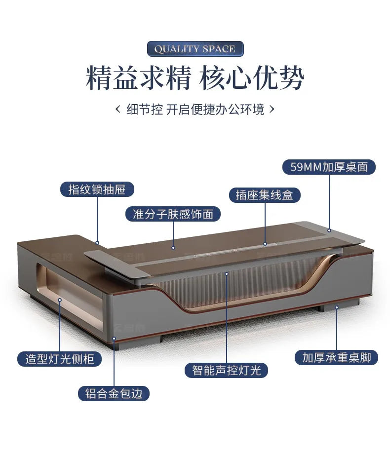 Drawers Wood Office Desks Organizer Stand Computer Portable Office Desks Study Modern Mesas De Computador Office Furniture