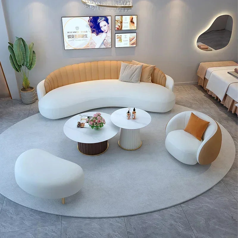 FAFAFA  A-FAFA Lounge Corner Sofa Luxury Modern Sleeper Floor Cloud Designer Sofa Living Room Lazy Modular Home Furniture  SHUN