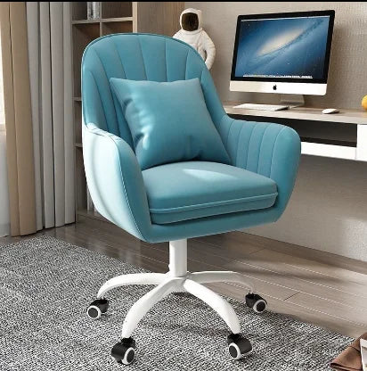 2026 hot sell Rotatable lifting comfortable computer chair, home bedroom flannel dressing chair