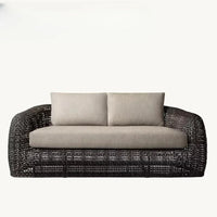 -Modern All-Weather Wicker Garden Furniture Set Aluminum Frame Patio Sofas for Hotel Leisure Use