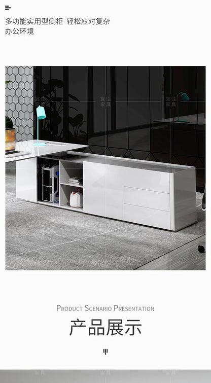 Computer Desk Corner Office Executive Multifunction Home Furniture Organizer Study Table Writing Workshop Desktop Ufficio Room