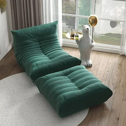 Lazy Floor Couch Caterpillar Sofa Chair Soft Living Room Sofa Recliner Bedroom Balcony Leisure Single Fireside Chair