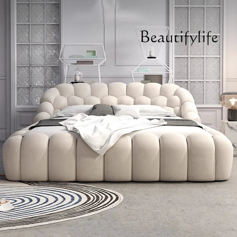 R Luxury Double Bed Modern Floor Design Wooden Space Saving Japanese Soft Cheap Bed Comfortable Cama Solteiro Unique Furniture