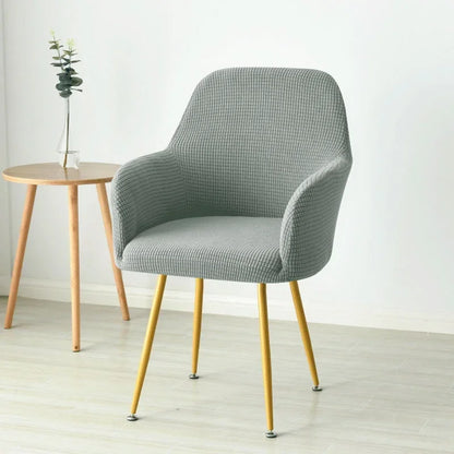 Elastic Polar Fleece High Arm Chair Covers Dining Adjustable Armchair Cover Hotel Bar Seat Slipcover Home Wedding Decoration