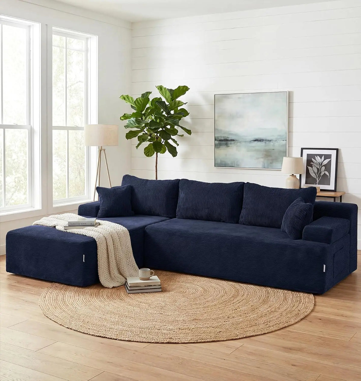 Modular Sectional Sofa Couches L-Shape Couch 3 Seat Modular Sofa Memory Foam Sectional Couches for Living Room,, Customized