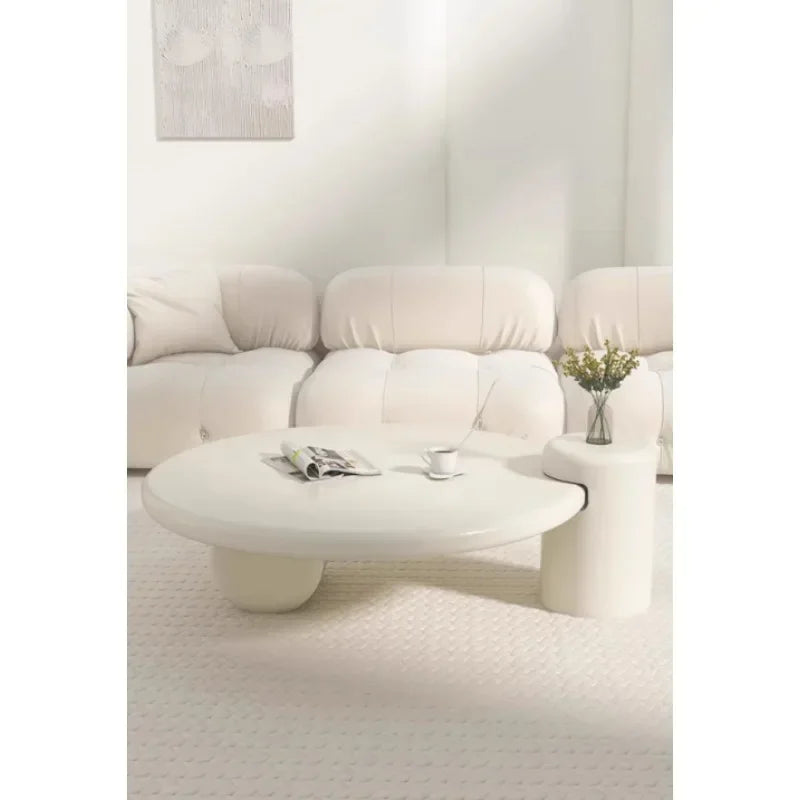 Lamps Modern Round Simple Table Nordic Smart Glamour Premium Design Coffee Tables Small White Cute Mesa De Centro Furniture