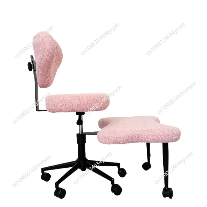 Cross Leg Chair - Meditation Chair with Wheels, ADHD Chair, Height Adjustable Seat, Adjustable Footstool