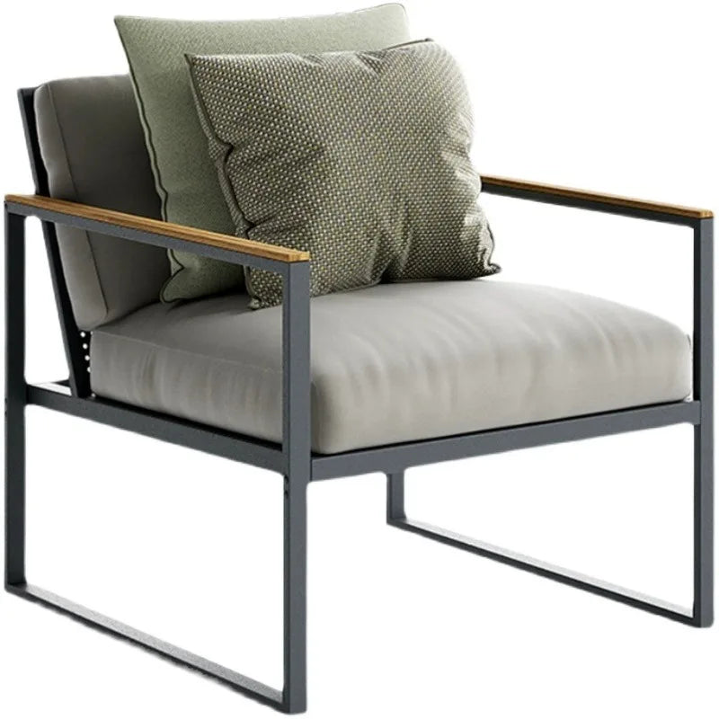 Outdoor aluminum alloy sofa waterproof and sun protection outdoor garden courtyard open-air furniture