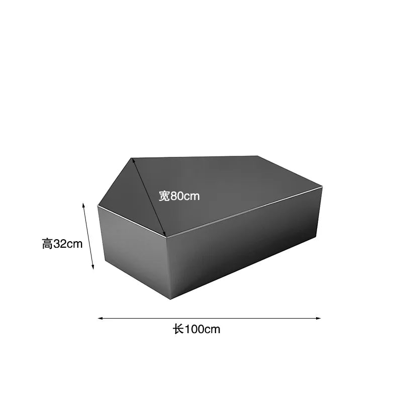 Geometric Special-shaped Creative Light Luxury Home Living Room Modern Simple Italian Stainless Steel Designer New Coffee Table