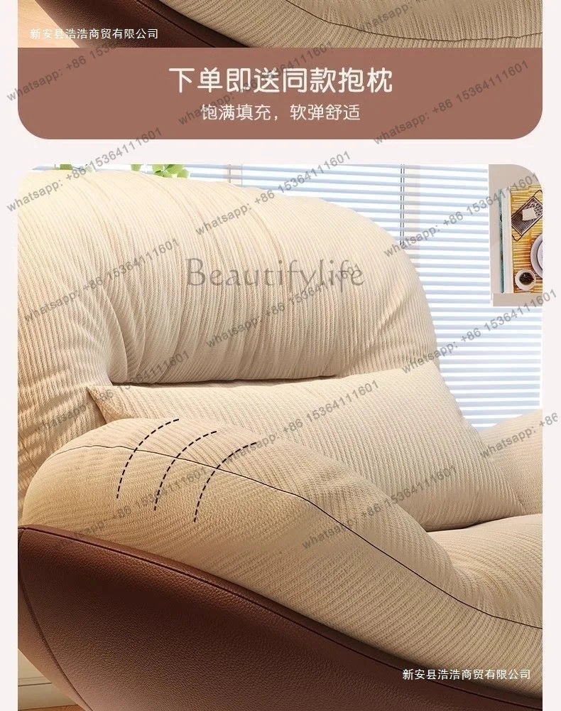 Lazy Sofa Rotating Eggshell Chair Rocking Chair Recliner Balcony Household Sleepable Leisure Single Sofa Nest Chair Schlafsofa