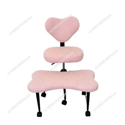Cross Leg Chair - Meditation Chair with Wheels, ADHD Chair, Height Adjustable Seat, Adjustable Footstool