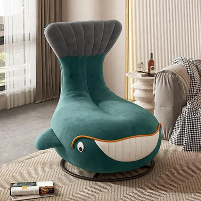 New network red rotating sofa chair animal whale lounge chair shark small apartment balcony lazy sofa