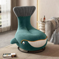 New network red rotating sofa chair animal whale lounge chair shark small apartment balcony lazy sofa