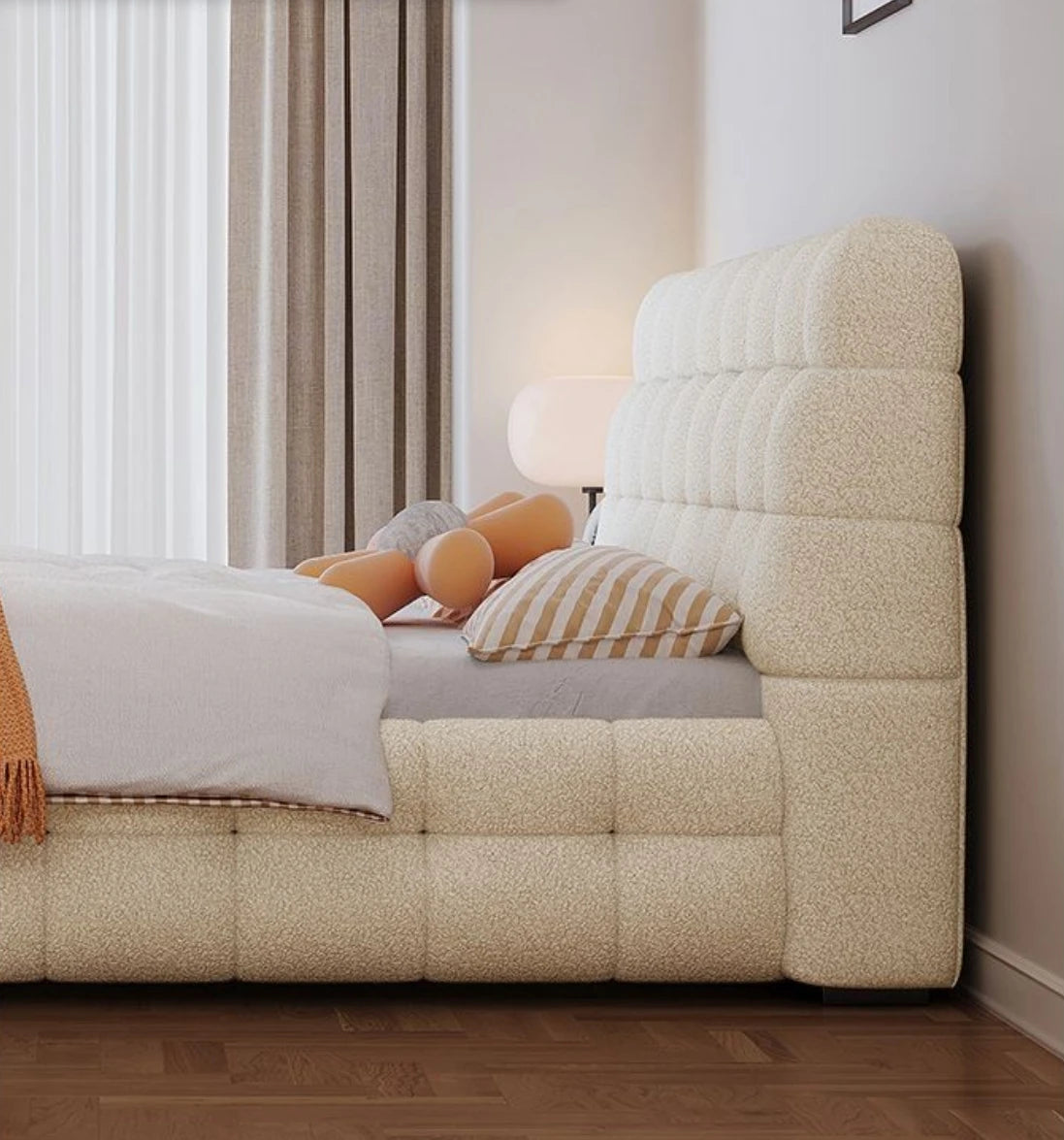 Luxury Modern Bedroom Furniture Storage Multifunctional Leather Fabric king Size Wood Beds