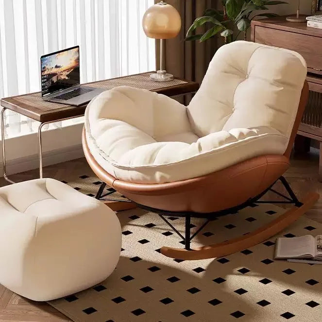 Nordic-style rocking chairs, chairs for rest, balconies, living rooms, leisure, lazy sofas, adult light stools, penguin chairs