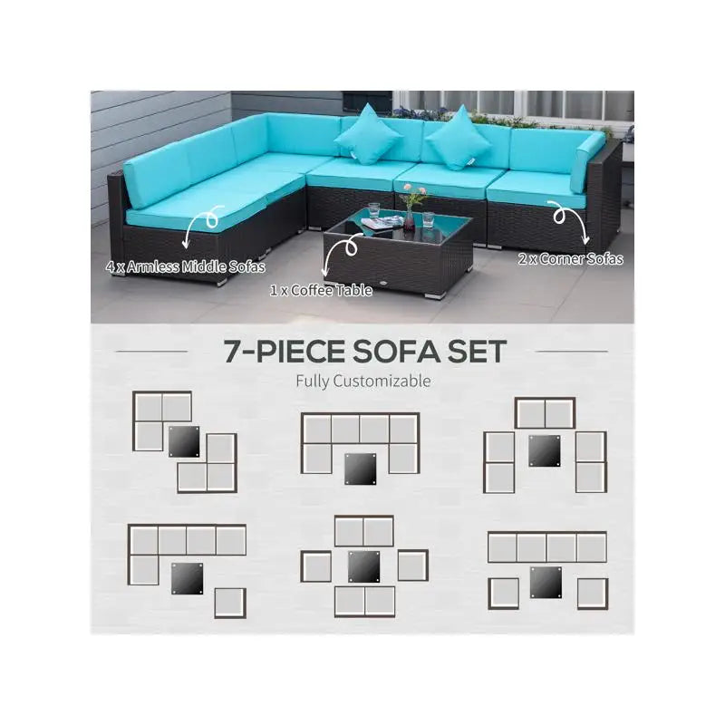 Outdoor Patio Furniture Set - Stylish & Durable for Garden, Backyard, or Balcony - Perfect for Relaxation & Entertaining Guests