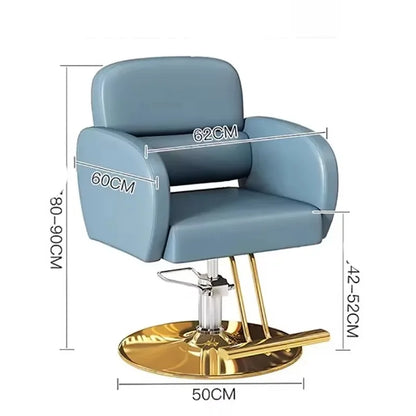 Classic Fashion Barber Chairs Simple Exquisite Trendy Premium Salon Chairs Beauty Modern Bancos Con Ruedas Salon Furniture