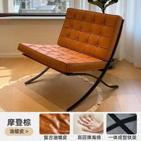 Barcelona single sofa chair living room bedroom designer lazy lounge chair network red small sofa chairs