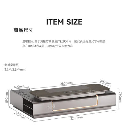 Light luxury boss Advanced minimalist modern CEO and Chairman's office table office furniture Computer desk Room desks
