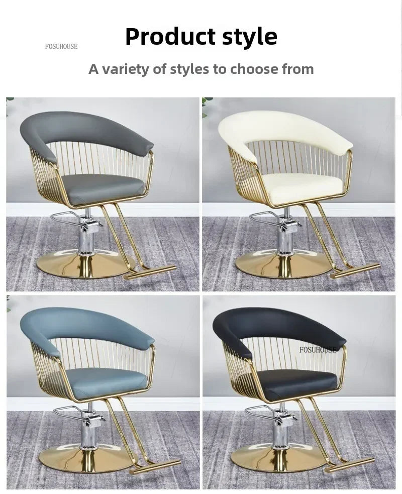 Nordic Barber Shop Barber Chairs Beauty Salon Professional Barber Chair Liftable Swivel Chair Hairdressing Chair Salon Furniture