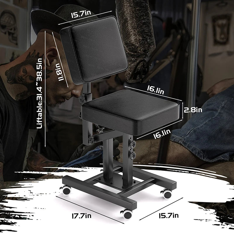 TAIDU Multi Functional Tattoo Bench Leathery Back Adjust Tattoo Chair Steel Frame Lift Tattoo Salon Chairs For Tattoo Artist