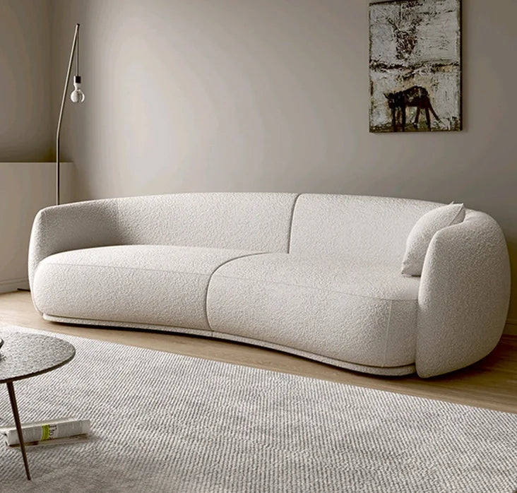 Modern design, size soft Booker curve sofa, living room combination sofa