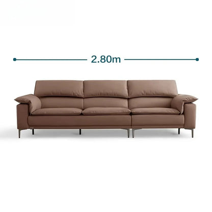 Fabric Sofa Set Living Room Furniture Modern Brown Color Leather Sofa