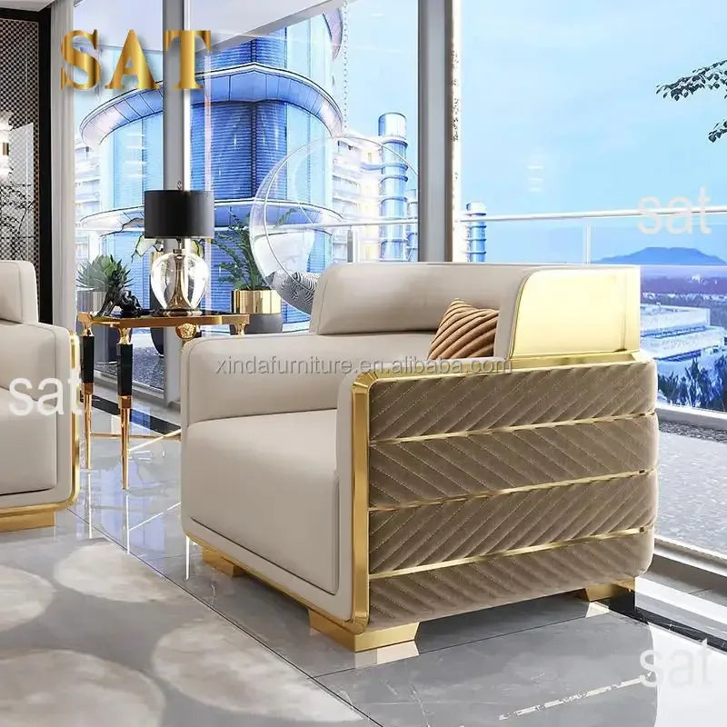 # Decor Sofas Set Real Leather Sectional Beige Sofa Living Room Luxury Contemporary Modern Leather Sofa In Leather